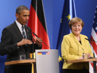 HANOVER, GERMANY - APRIL 24: German Chancellor Angela Merkel and U.S. President Barack Ob