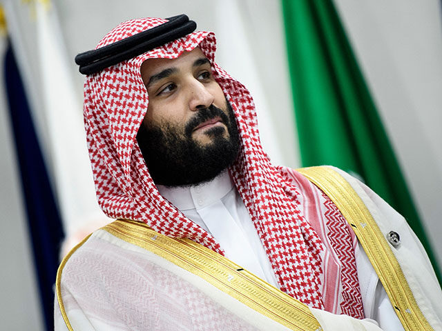 Saudi Arabia's Crown Prince Mohammed bin Salman attends a meeting during the G20 Summit in