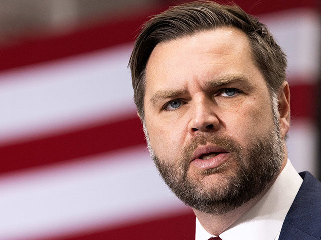 US Vice President JD Vance delivers remarks on the economy at Uline in Alburtis, near Alle