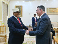 Israeli Foreign Minister Gideon Saar meets with Somaliland President Abdirahman Mohamed Ab