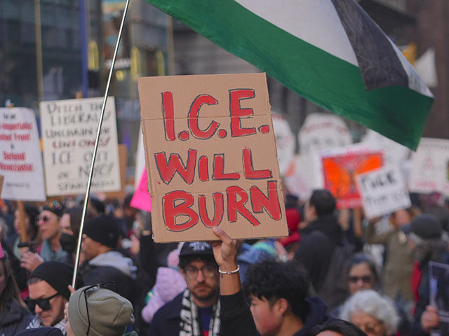Thousands of demonstrators filled the streets of Manhattan to protest Immigration and Cust