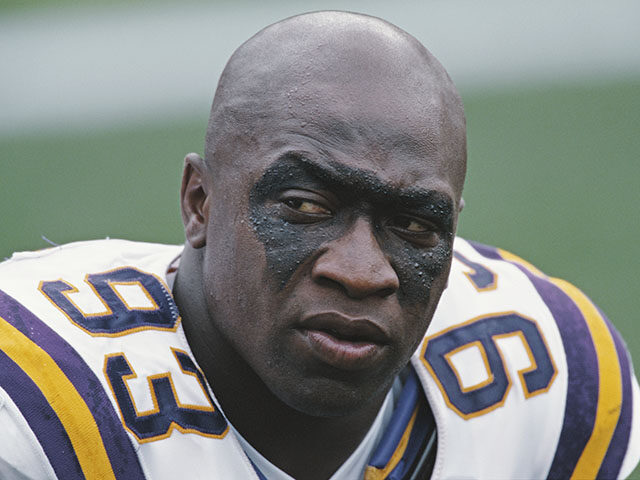 John Randle #97, Defensive End for the Minnesota Vikings during National Football Conferen