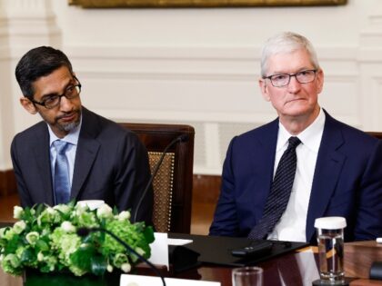 Google's Sundar Pichai and Apple's Tim Cook