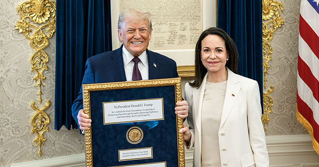 Venezuelan Opposition Leader Machado Gifts Trump Her Nobel Peace Prize