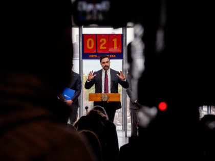 Zohran Mamdani, mayor of New York, during an announcement on junk fees in the Susan and Jo