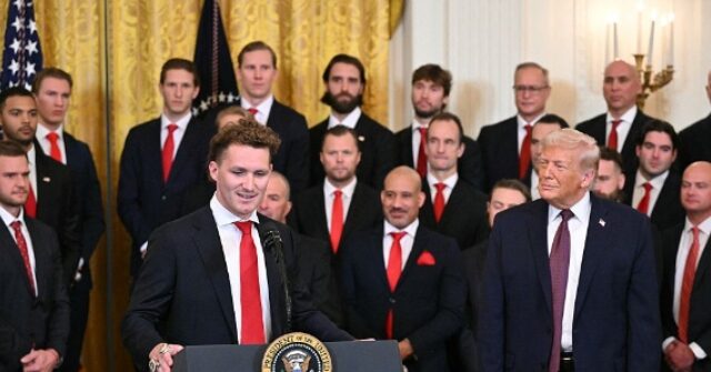 Some Fans Riled after Panthers Matthew Tkachuk Praises Trump during White House Visit