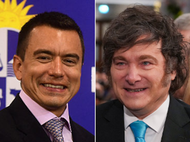 Ecuadorian President Daniel Noboa and Argentine President Javier Milei
