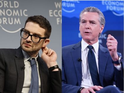 Newsom Soros Stefan Wermuth/Bloomberg via Getty Images, Krisztian Bocsi/Bloomberg via Getty Images