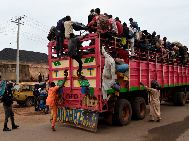A truck full of herdsmen was stopped before arriving in Lagos at the Ojodu-Berger in Lagos