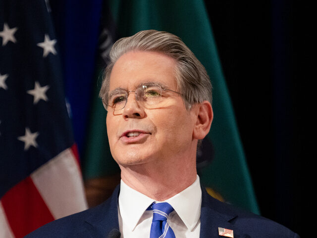 Scott Bessent, US treasury secretary, during an Economic Club of Minnesota event in Golden