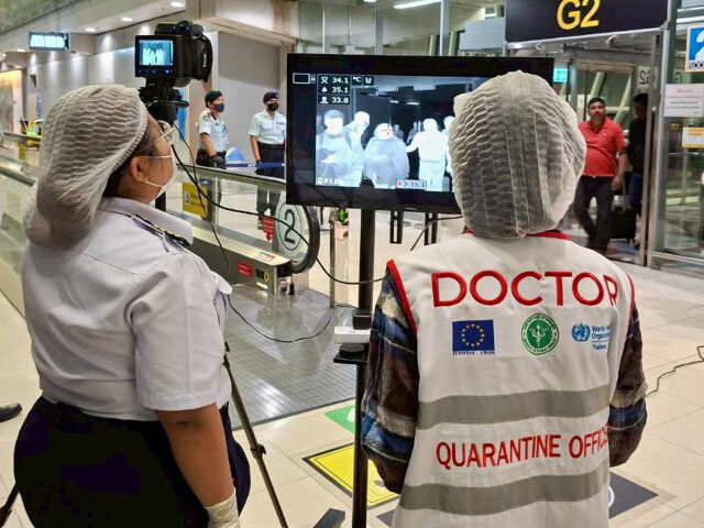 Screening for nipah virus In this photograph provided by the public relations department of the Suvarnabhumi Interna