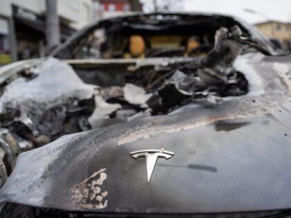 Tesla arson fire