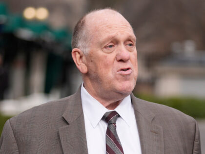 White House border czar Tom Homan talks to a reporter during an interview, Wednesday, Jan.