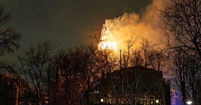 Watch: Fire Engulfs Historic Amsterdam Church on New Year’s Eve