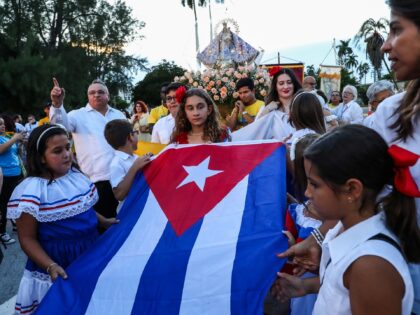 Catholic faithful celebrate during the festival for La Virgen de la Caridad del Cobre "Our