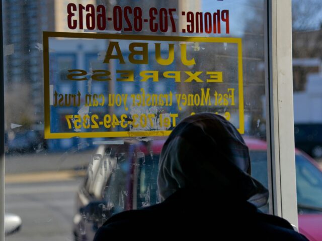 ALLS CHURCH, VA - FEBRUARY 11: Juba Express is a money transfer office at Ayan's Shop, whi