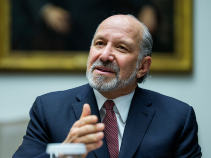 Howard Lutnick, US commerce secretary, during a roundtable in the Roosevelt Room of the Wh