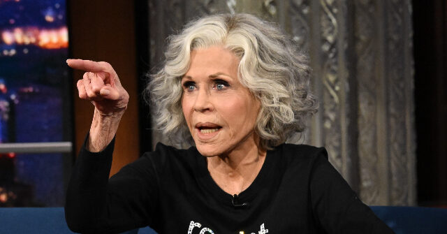 Watch: Jane Fonda Falsely Accuses Trump’s ICE of ‘Kidnapping’ and ‘Blinding’ People