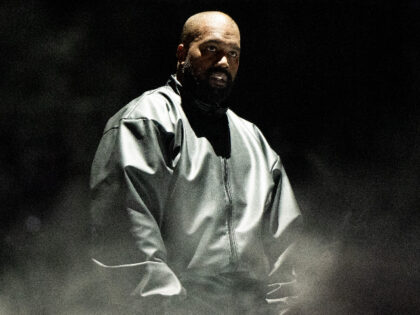 INGLEWOOD, CALIFORNIA - MARCH 14: Rapper Kanye West performs onstage during the "Vult