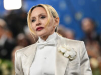 US singer songwriter Madonna arrives for the 2025 Met Gala at the Metropolitan Museum of A