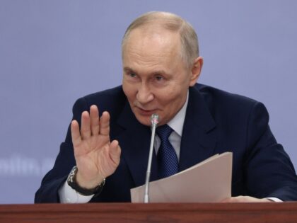 Russian President Vladimir Putin chairs a meeting on the development of autonomous systems