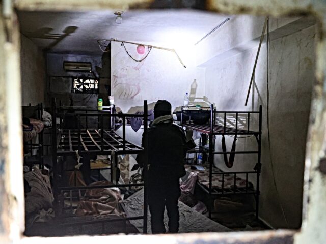 AQQA, SYRIA - JANUARY 18: A view of abandoned prison, belonged to the SDF as Syrian Army s