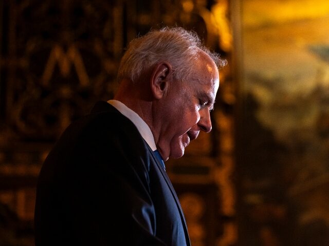 ST. PAUL, MINNESOTA - JANUARY 5: Minnesota Gov. Tim Walz speaks during a press conference