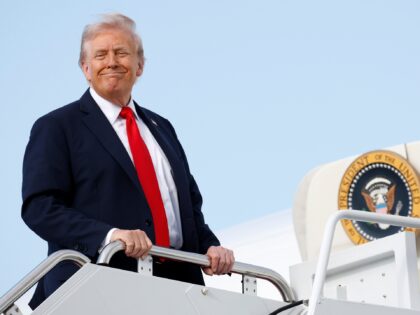 JOINT BASE ANDREWS, MARYLAND - SEPTEMBER 11: U.S. President Donald Trump boards Air Force