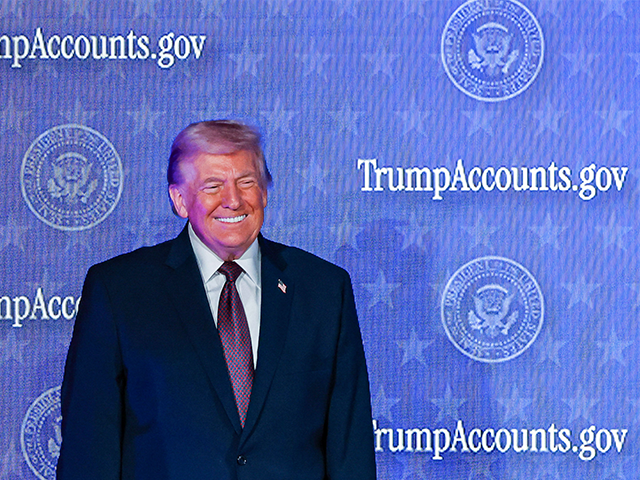 trump-trump-accounts-getty President Donald Trump arrives to speak during the Trump Accounts Launch Summit in Washing