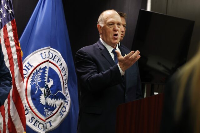 Border chief Tom Homan holds his first news conference in Minneapolis after taking over im