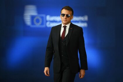 France's President Emmanuel Macron said a push in the EU to unleash its trade arsenal