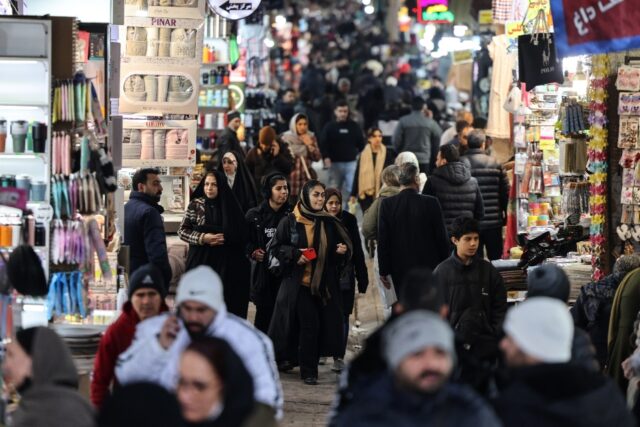 Many shops in the capital Tehran's Grand Bazaar opened again amid a heavy security pr
