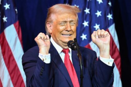 US President Donald Trump did an impression of a transgender weightlifter at the House Rep