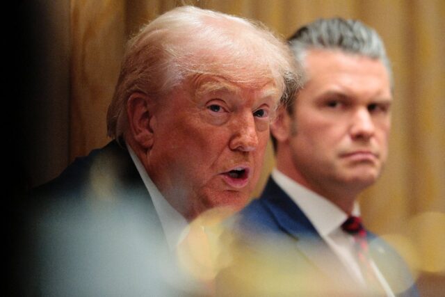 US President Donald Trump and Defense Secretary Pete Hegseth have defended the US military