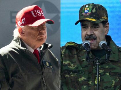 US President Donald Trump (L) used elite troops to seize Venezuela's leader Nicolas M