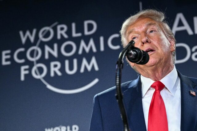 US President Donald Trump's visit has dominated the Davos forum