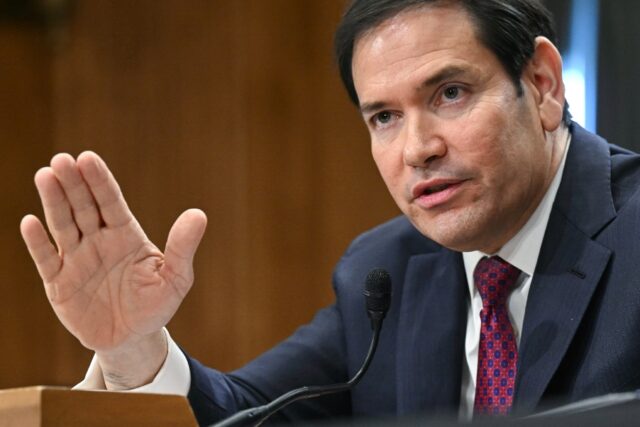 US Secretary of State Marco Rubio testifies to the Senate Foreign Relations Committee