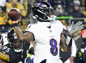 Lamar Jackson mum on Harbaugh, Ravens' future after season-ending loss