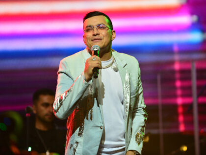 MIAMI, FL - OCTOBER 07: Yeison Jimenez performs live on stage during the "Invencible