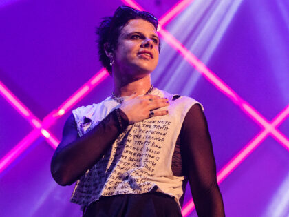 SAO PAULO, BRAZIL - MARCH 23: Yungblud performs live on stage at Cine Joia on March 23, 20