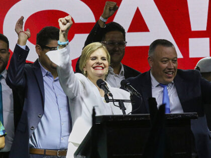 Title: Costa Rica Election Image ID: 26033191785130 Article: Presidential candidate Laura