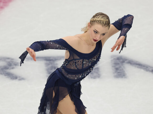 Amber Glenn of Team United States competes in Women Single Skating - Free Skating on day t