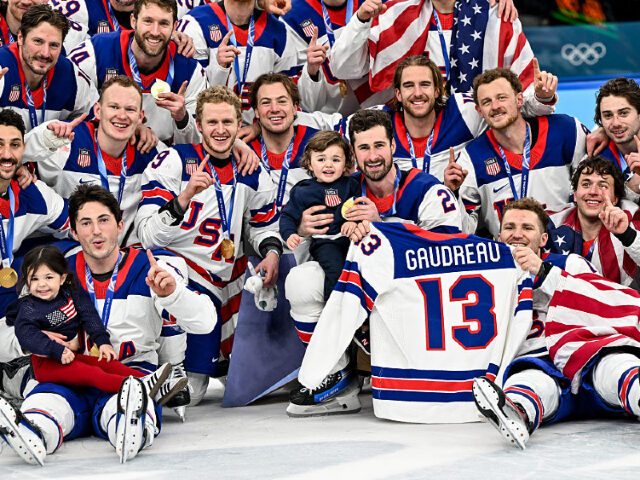 Team U.S.A. Brought Johnny Gaudreau’s Kids on the Ice for a Photo Tribute After Winning Olympic G