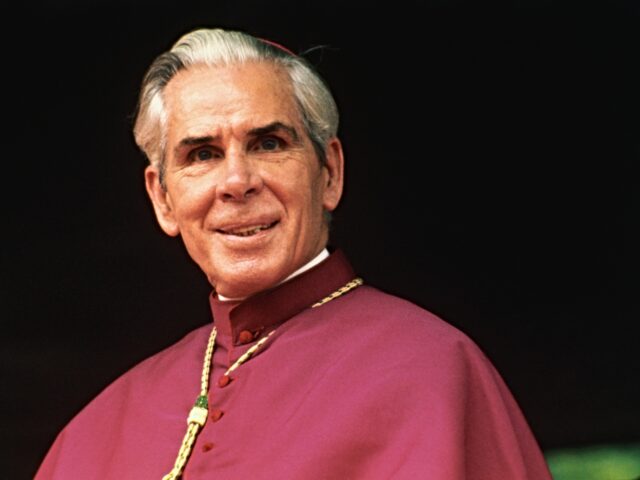 (Original Caption) New York: Fulton J. Sheen, Bishop of Rochester, New York, at the Mount