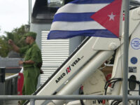 Cuban soldiers stand on the deck of a Havana Coast Guard boat dedicated to intercepting dr