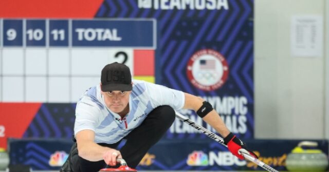 A U.S. Olympic curler has become the latest American athlete to use the Winter Olympics as a platform to blast policies at home.