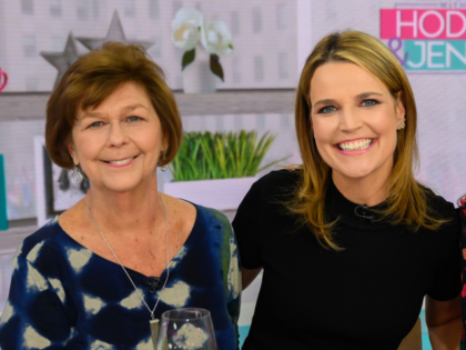 TODAY -- Pictured: Savannah Guthrie and mom Nancy, Jenna Bush Hager on Wednesday, April 17