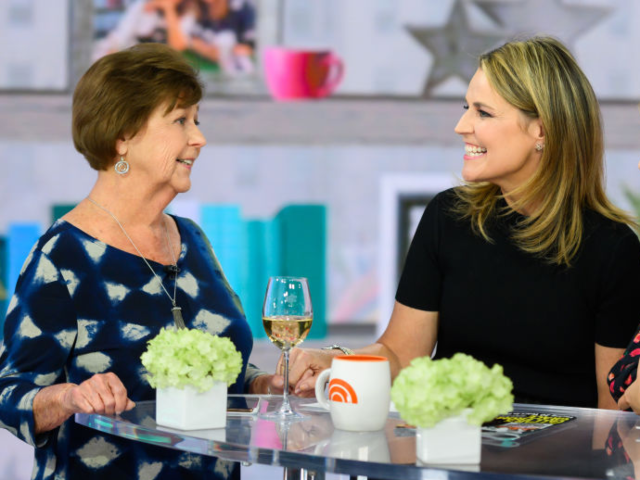 TODAY -- Pictured: Savannah Guthrie and mom Nancy, Jenna Bush Hager on Wednesday, April 17