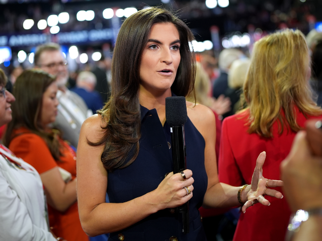 MILWAUKEE, WISCONSIN - JULY 15: CNN journalist Kaitlan Collins reports on the first day of