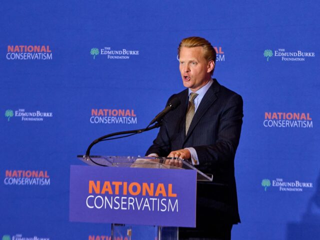 James Orr speaks at the National Conservative Conference in Washington D.C., Wednesday, Ju
